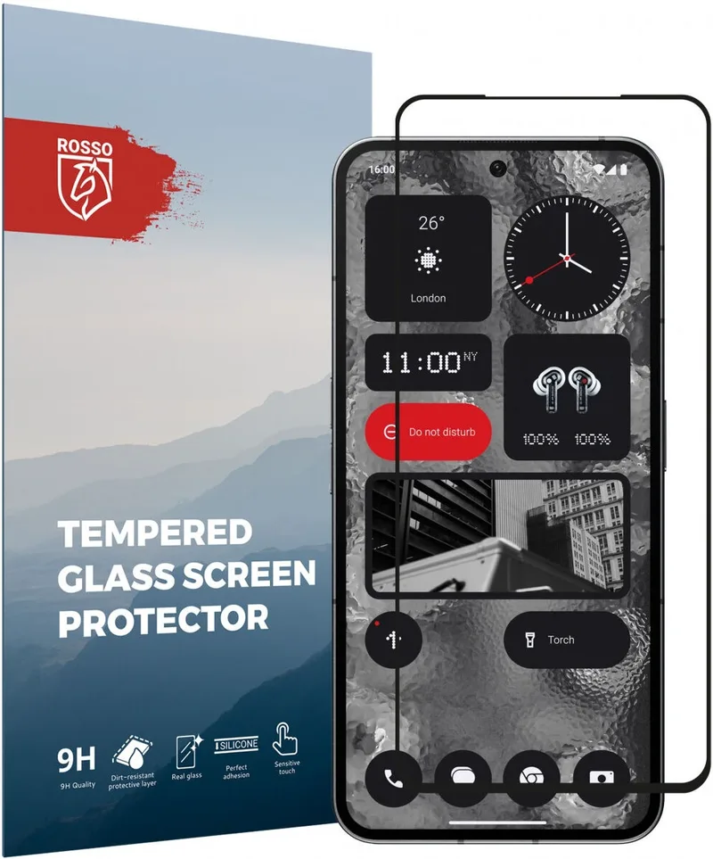 Κόκκινο Tempered Glass - FullFace Αντιχαρακτικό Προστατευτικό Γυαλί Οθόνης Nothing Phone 2 - Black (8719246409431)