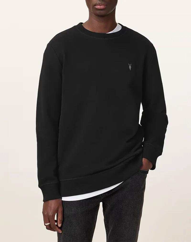 ALL SAINTS RAVEN CREW M037NB-BLACK Black