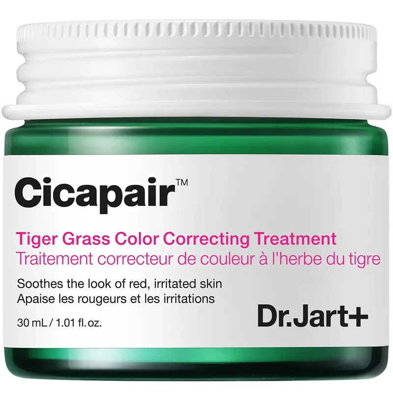 Dr.Jart+ Cicapair Tiger Grass Color Correcting Face Treatment Κρέμα Προσώπου με Νιασιναμίδη & Σύμπλοκο Tiger Grass για Κάλυψη της Ερυθρότητας & Φυσική - Υγιή Όψη, Κατάλληλη για Ερεθισμένο Δέρμα 30ml