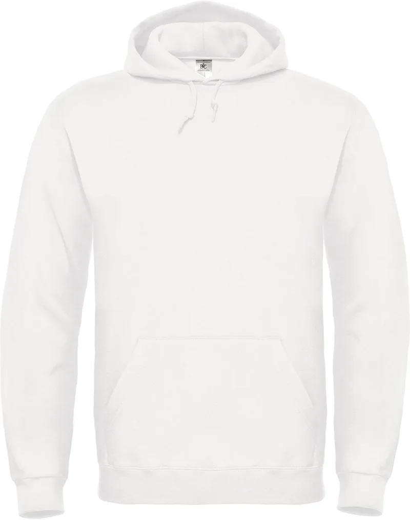 Φούτερ με Κουκούλα ID.003 B & C White