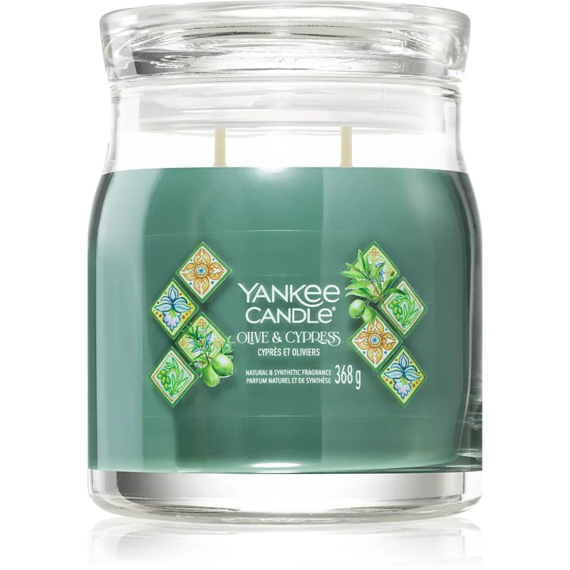 Yankee Candle Olive & Cypress αρωματικό κερί 368 γρ