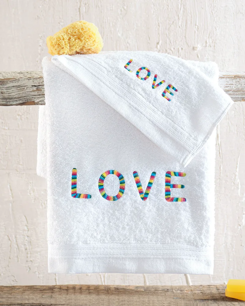 Σετ Παιδικές Πετσέτες 2 Τεμαχίων Rythmos Love 30x50,70x140