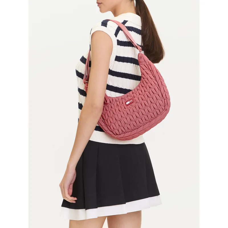 Τσάντα Tommy Jeans Tjw Urban Quilted AW0AW17546 Ροζ