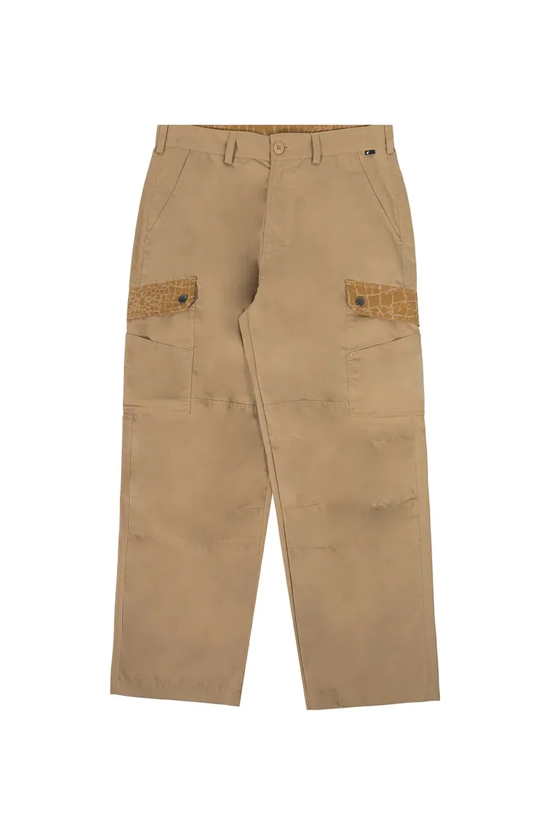 THE HUNDREDS Παντελόνια Wetlands Cargo Pants - ΜΠΕΖ-T23F104018-BEIGE