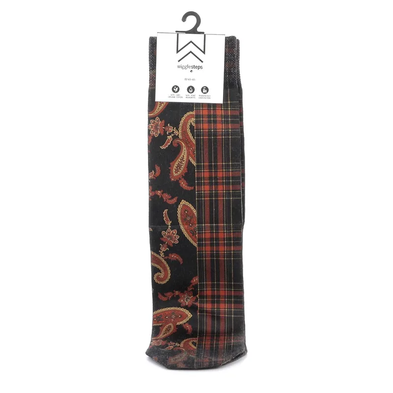 Ανδρικές Κάλτσες Wigglesteps Πολύχρωμες PAISLEY CHECKS
