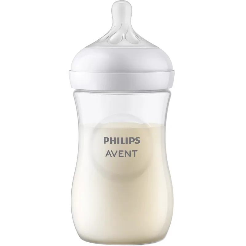 Philips Avent Natural Response Bottle 1m+ Μπιμπερό Πολυπροπυλενίου με Θηλή Σιλικόνης Ροής 3 Οπών 260ml, Κωδ SCY903/01