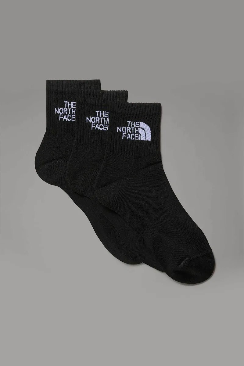 The North Face σετ unisex μακριές κάλτσες ribbed με λογότυπο "Multi Sport Cushion" (3 ζευγάρια) - NF0A882GJK31 Μαύρο