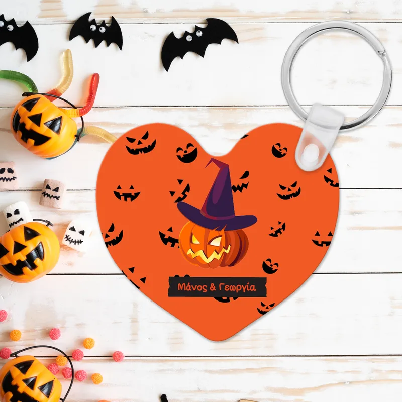 Pumpkin Halloween - Μπρελόκ - Καρδιά