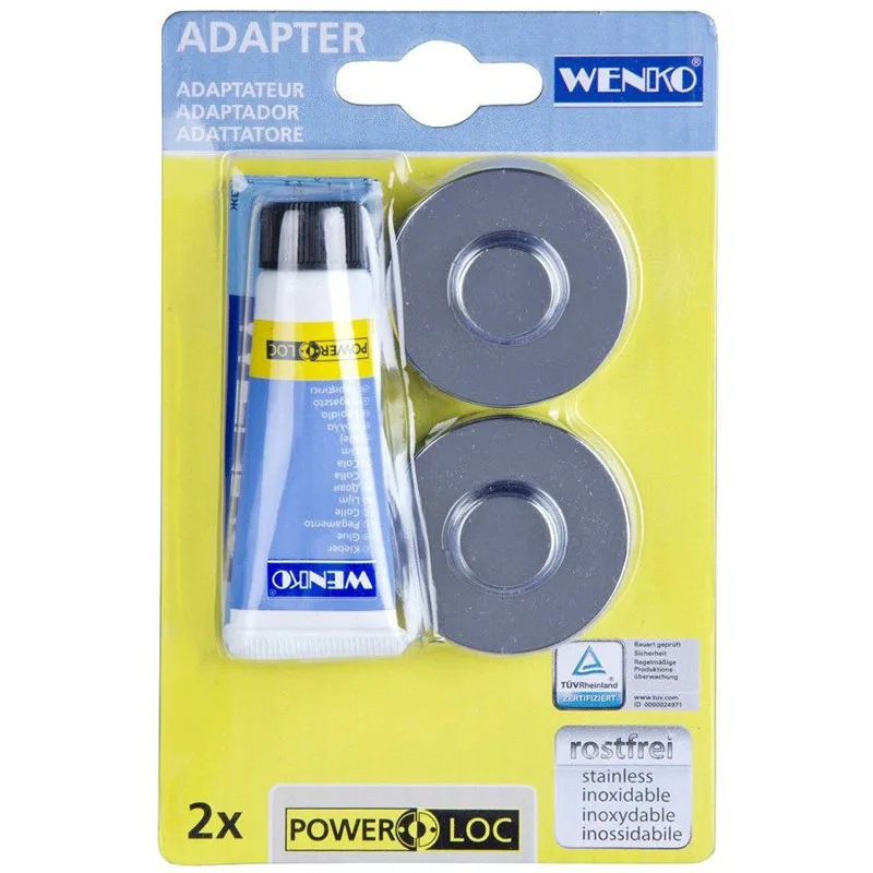 Αυτοκόλλητα Τοποθέτησης (Σετ 2τμχ) Wenko Power Loc 20645100