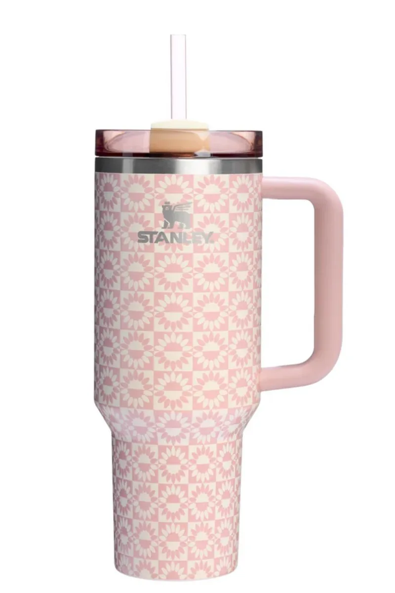 Stanley Quencher H2.0 Tumbler 1.18L Peach Wip Sunflower-10-10825-466-PINK