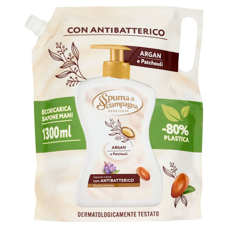 Spuma di sciampagna Argan And Patchouli Cream Soap Refill 1300 ml