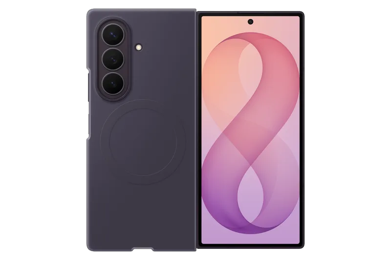 Samsung Galaxy Z Fold8 Ultra Silicone Magnet Case - Violet Shadow