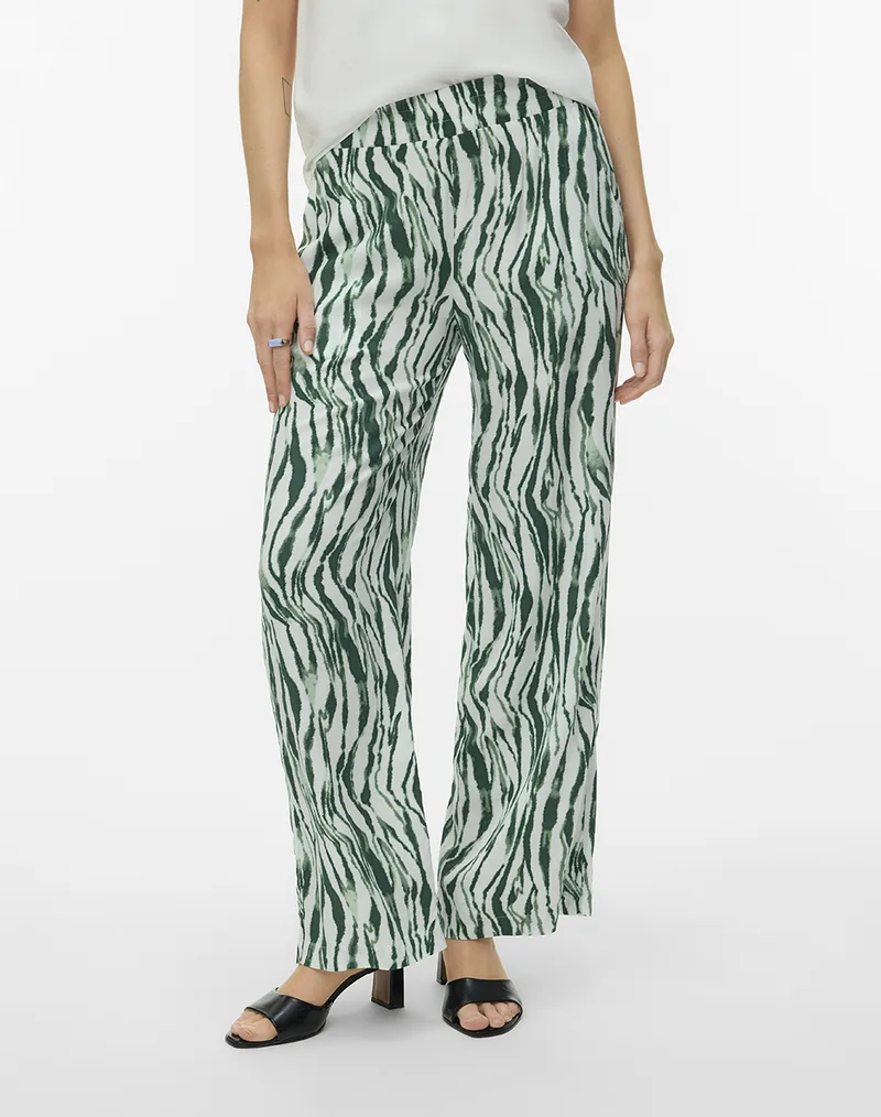 VERO MODA VMCHERIE MW PANTS WVN BTQ 10346074-Cloud DancerKEBRA Mixed