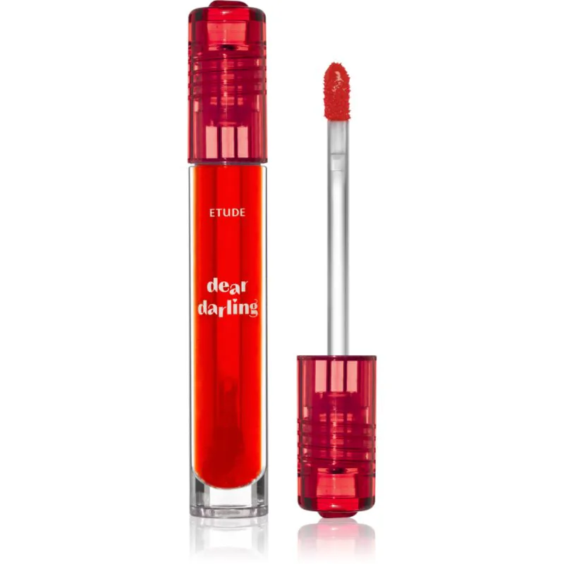 ETUDE Dear Darling Water Gel Tint βαφή για τα χείλη με υφή τζέλ απόχρωση 01 Tangerine Red 5 γρ