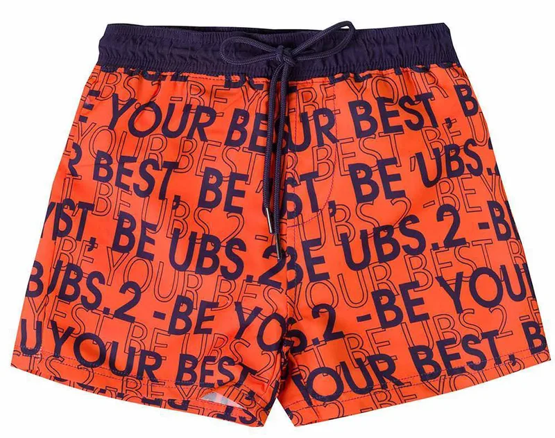 ΜΑΓΙΟ BOXER UBS2 E216323-999 ΠΟΡΤΟΚΑΛΙ/ΜΑΥΡΟ (5 ΕΤΩΝ)-(110 CM)