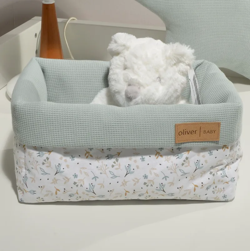 Καλάθι Αποθήκευσης Baby Oliver Des. 403 Μέντα 25x15x13