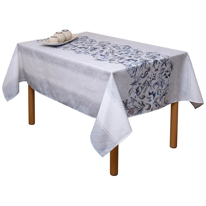 Τραπεζομάντηλο 140X220 Viopros Κοχυλι Μπλε (140x220)