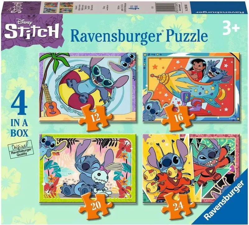 DISNEY STITCH ΤΑ ΠΡΩΤΑ ΜΟΥ ΠΑΖΛ RAVENSBURGER 12/16/20/24 ΚΟΜΜΑΤΙΑ