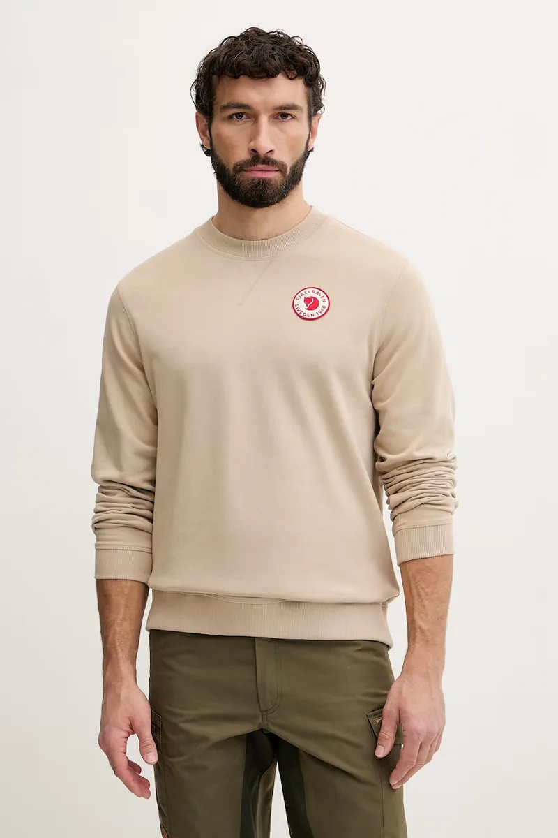 Fjallraven αθλητική μπλούζα ανδρική βαμβακερή 1960 Logo Badge Sweater