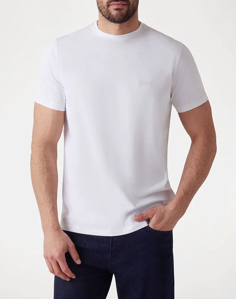 GUESS SS CN BASIC PIMA TEE ΜΠΛΟΥΖΑ ΑΝΔΡΙΚΟ M4GI70KC9X0-G011 White