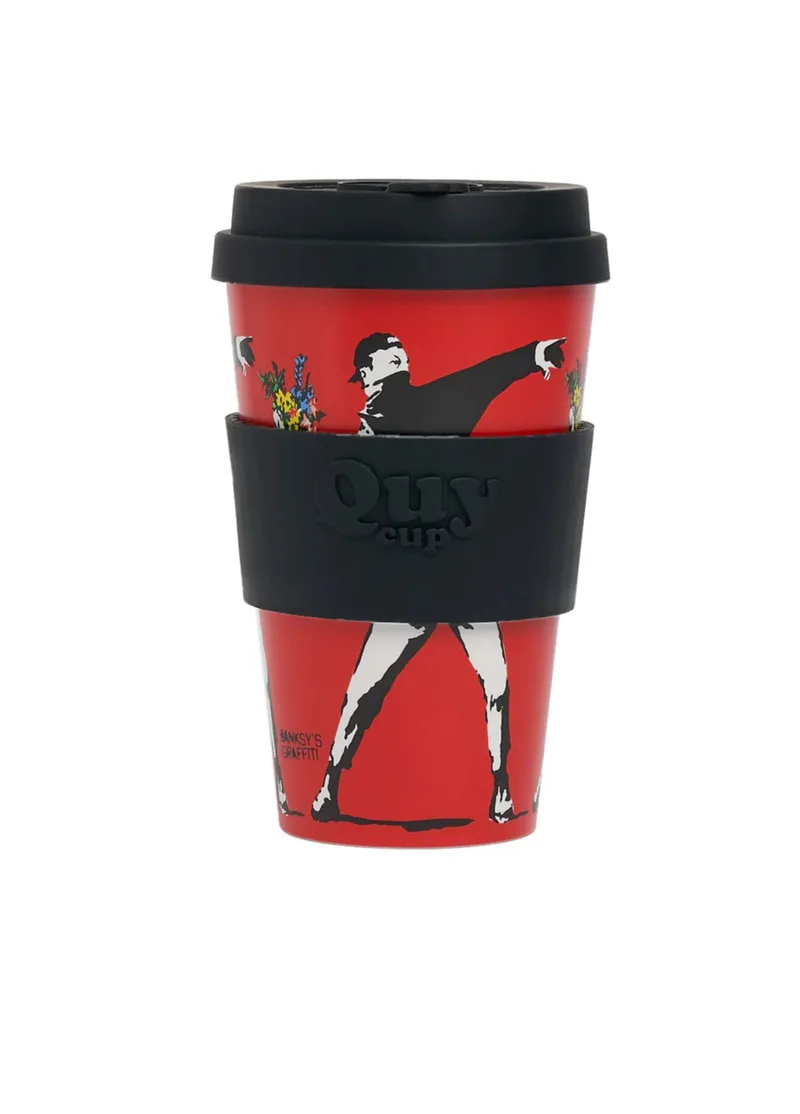 YouBottles & More - Ποτήρι Banksy The Flower Thrower 400ml QUY CUP