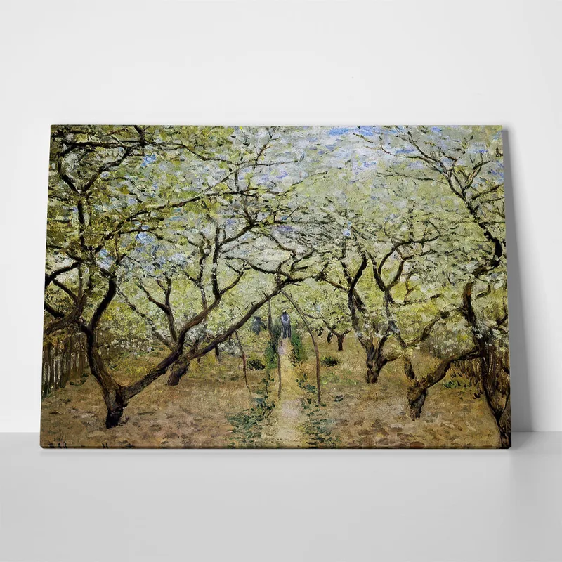 Πινακας σε καμβά MONET - ORCHARD IN BLOOM