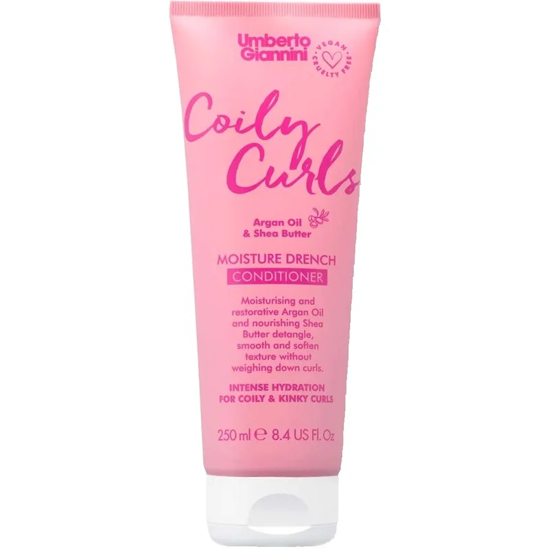 Umberto Giannini Coily Curls Moisture Drench Conditioner Ενυδατική Μαλακτική Κρέμα Χωρίς Θειικά Άλατα για Σγουρά Μαλλιά με Μπούκλες 250ml