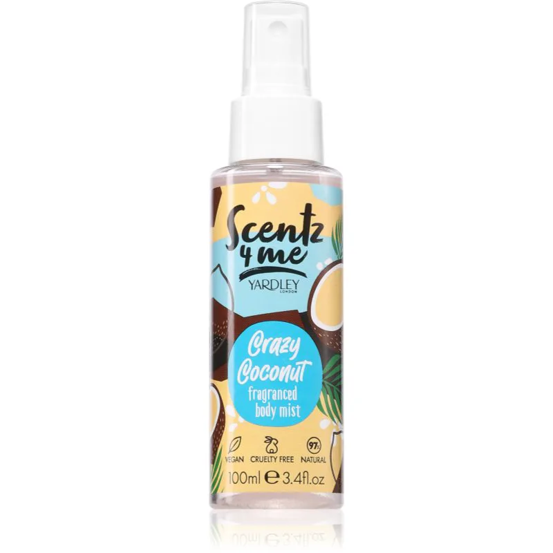 Yardley Scentz 4 Me Crazy Coconut Mist για το σώμα για γυναίκες 100 ml