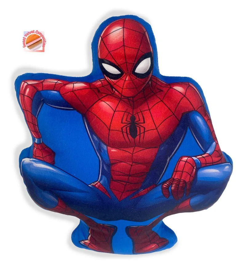 Διακοσμητικό Μαξιλάρι 3D Velboa 35εκ. Marvel Spider-Man 35 Blue DimCol (Χρώμα: Μπλε, Ύφασμα: Velboa) - DimCol - 54461702006