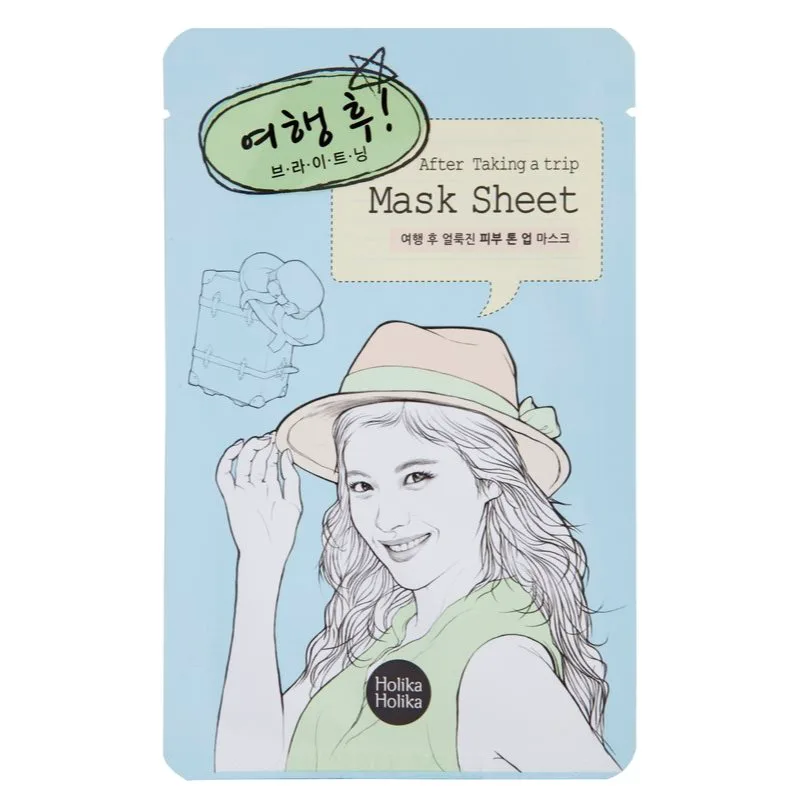 Holika Holika After Taking A Trip λαμπρυντική μάσκα για το πρόσωπο 18 ml