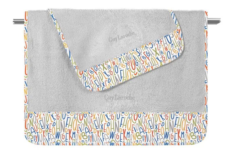 Σετ Βρεφικές Πετσέτες 2 Τεμαχίων Guy Laroche Letters Multi 40x60,70x130
