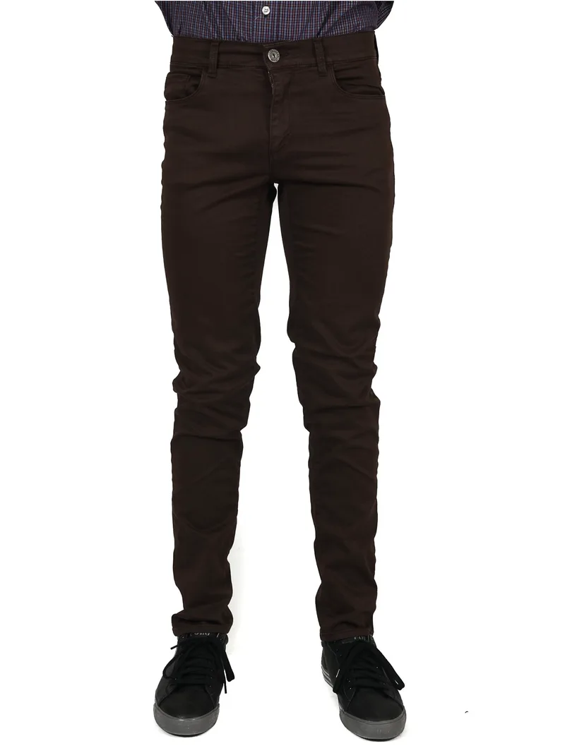 TRUSSARDI JEANS ΠΑΝΤΕΛΟΝΙ 5ΤΣΕΠΟ 370 CLOSE ΚΑΦΕ