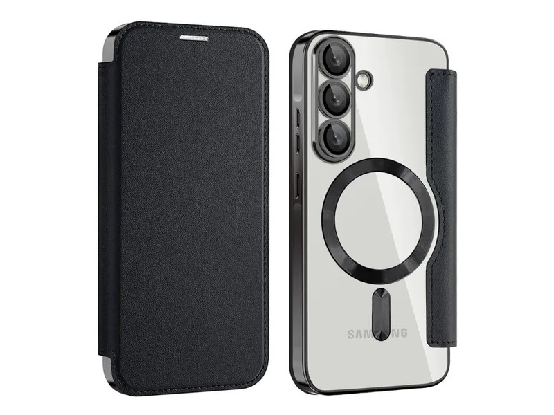 Θήκη Orso Flip Camera Protection Magsafe Bare Look Black Samsung Galaxy A37