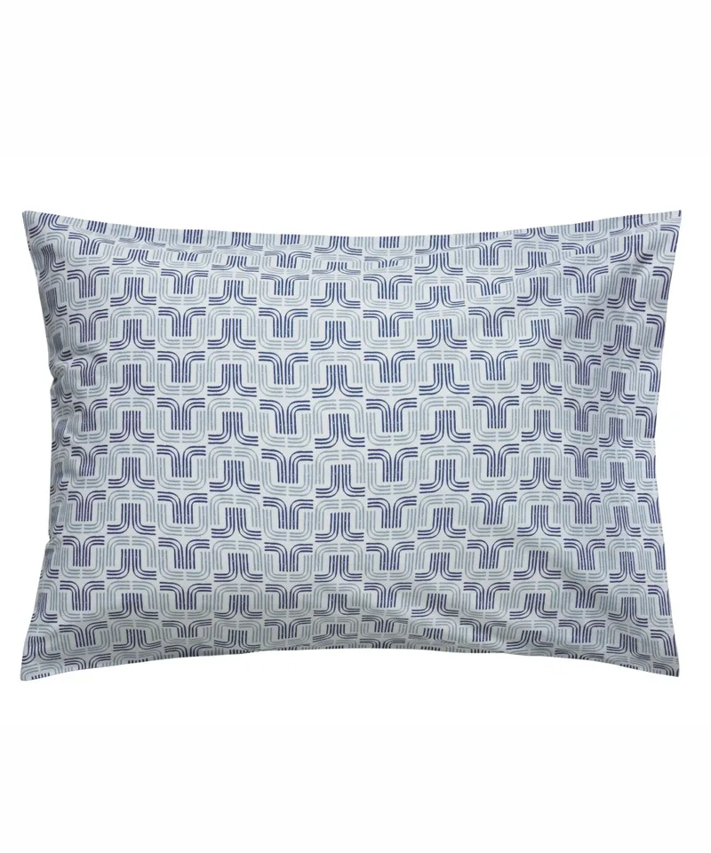 Σετ Μαξιλαροθήκες 2 Τεμαχίων Kentia Kivo A White- Blue- Gray 50x70