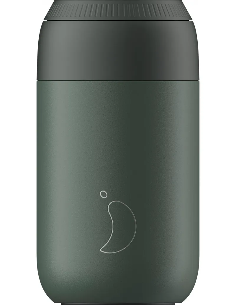 Chilly's Ποτήρι Θερμός Ανοξείδωτο Series 2 Pine 340ml Πράσινο
