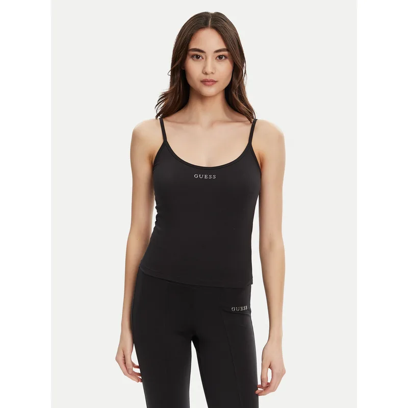 Guess Τοπ V5RP09 KCD02 Μαύρο Regular Fit