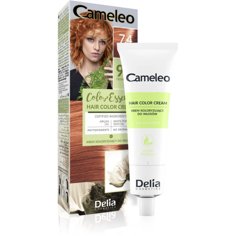 Delia Cosmetics Cameleo Color Essence βαφή μαλλιών σε σωλήνα απόχρωση 7.4 Copper Red 75 γρ