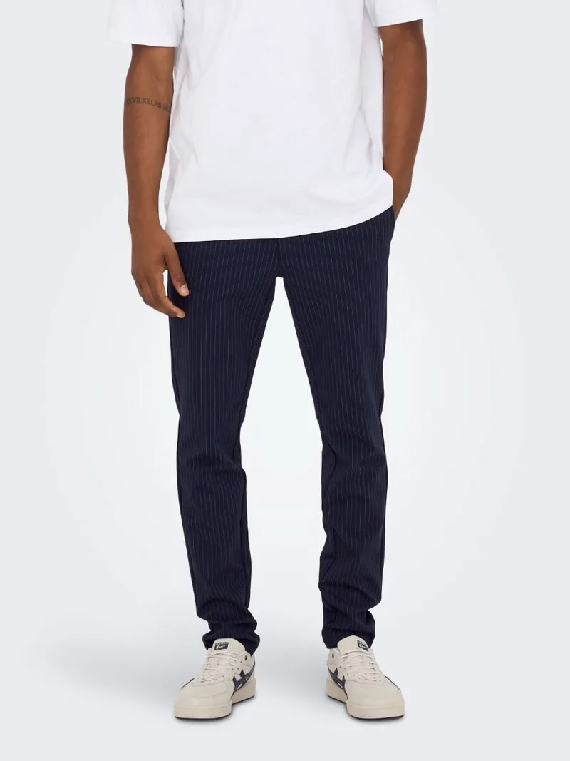Only and Sons Mark Ανδρικό Chino Παντελόνι 22013727 Σκούρο Μπλέ