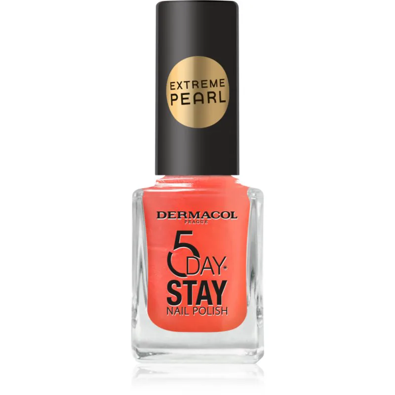 Dermacol 5 Day Stay Extreme Pearl βερνίκι νυχιών με λάμψη μαργαριταριών απόχρωση 3 11 ml