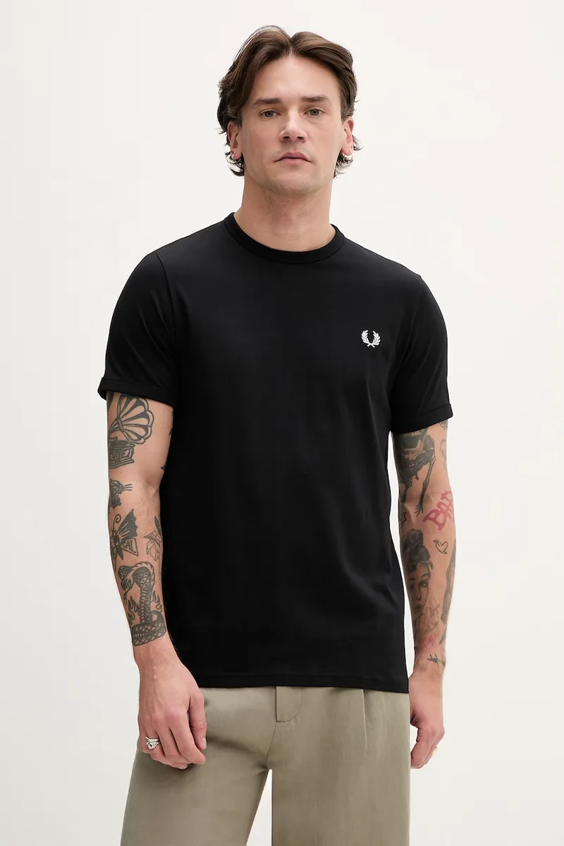 Fred Perry Βαμβακερό μπλουζάκι Fred Perry Ringer T-Shirt