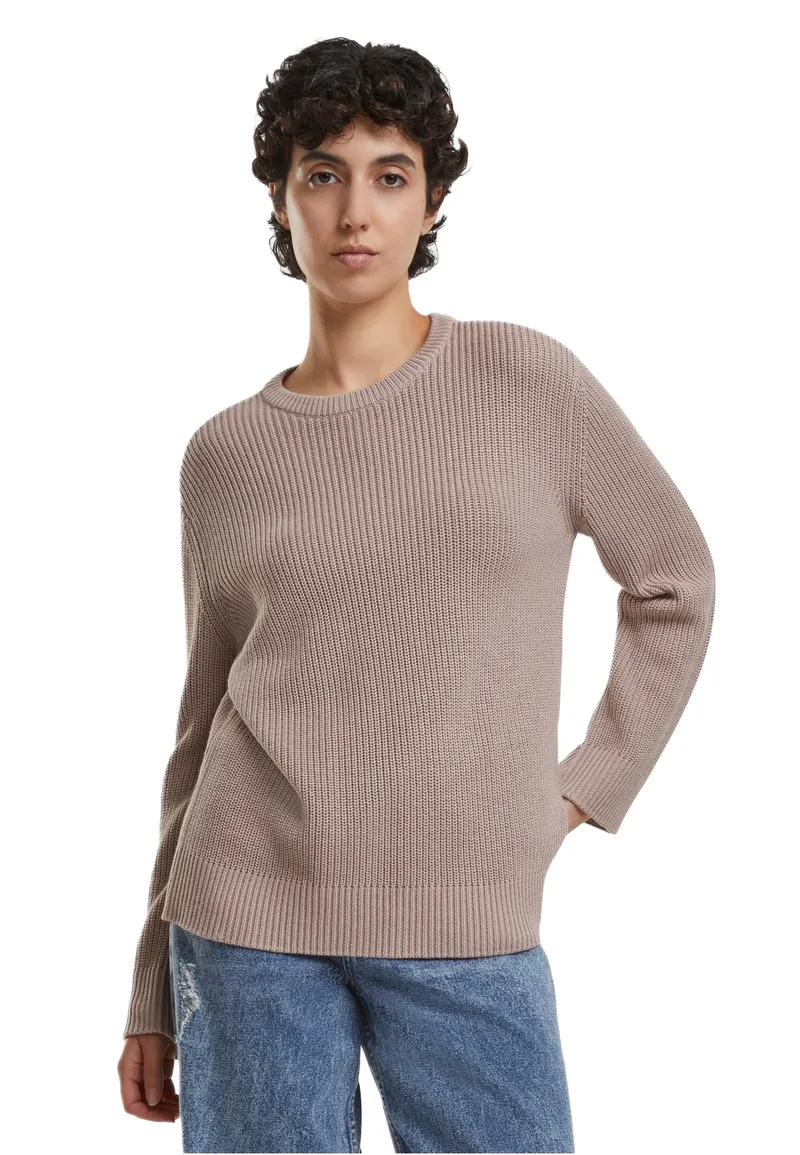 Ladies Rib Knit Sweater Urban Classics TB7116-02913 Duskrose