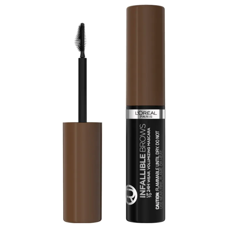 L'Oreal Paris Infaillible Volumizing 24H Wear Brow Mascara Μάσκαρα Φρυδιών για Φυσικό Αποτέλεσμα 4.4ml - Brunette