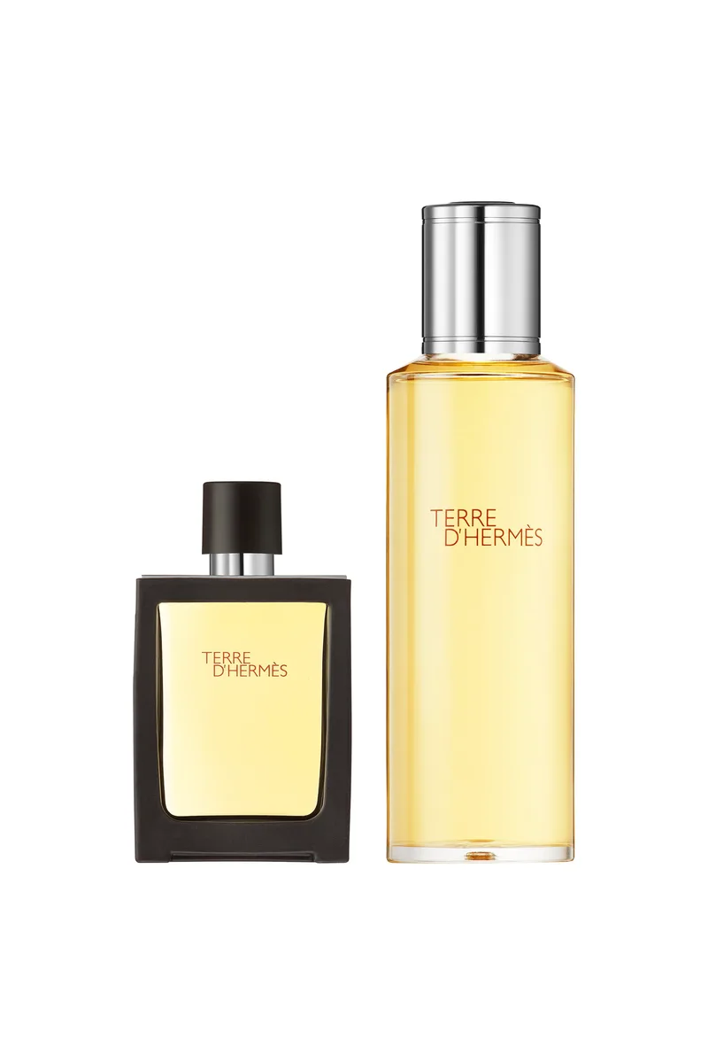 Hermès Terre d'Hermès Βαποριζατέρ ταξιδιού 30 ml Terre d’Hermès Parfum και Ανταλλακτικό 125 ml - 107214V0