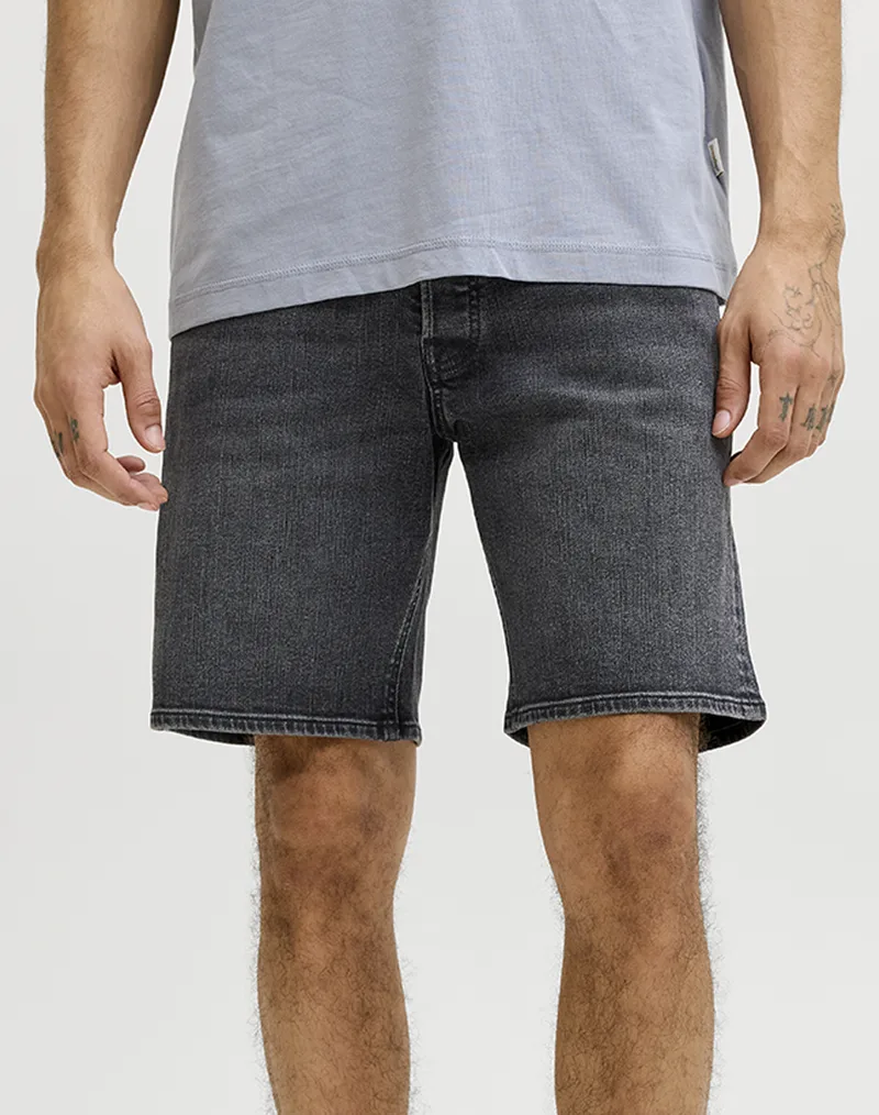 JACK&JONES JJIRICK JJORIGINAL SHORTS AT 999 12290839-Black Denim DenimBlack