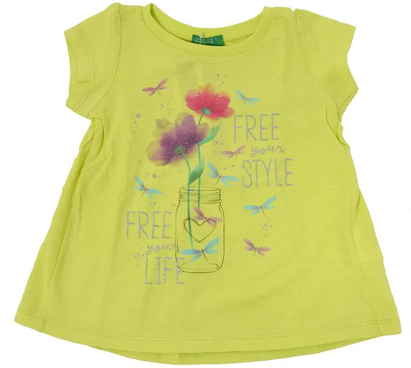 T-SHIRT BENETTON #5 HELLO SUMM G ΛΑΧΑΝΙ (90 CM)-(2 ΕΤΩΝ)