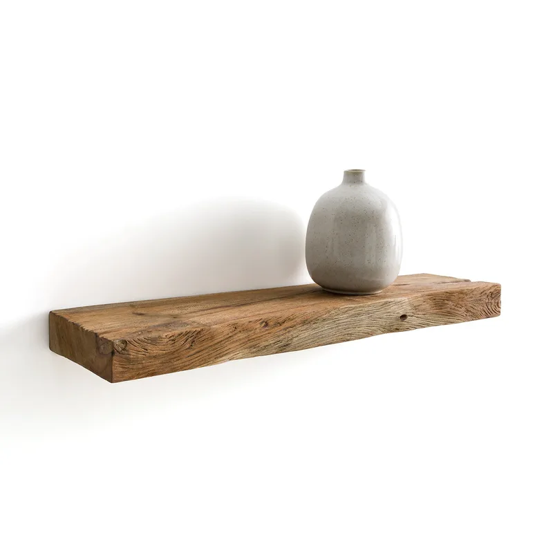 Ράφι τοίχου από μασίφ ξύλο teak Π60 εκ. Π60xΥ50cm