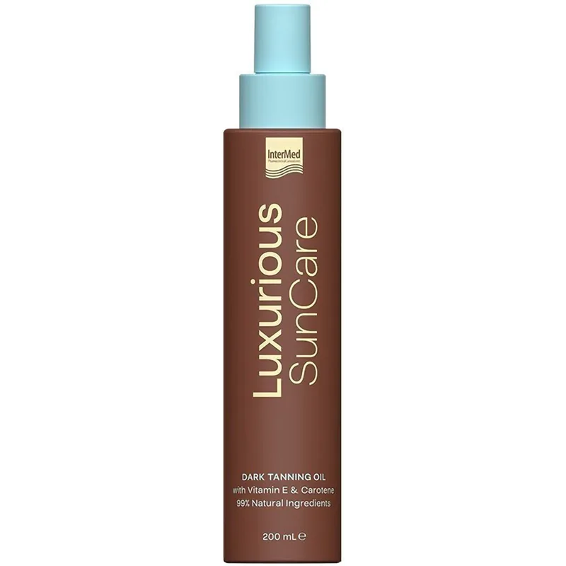 Luxurious Sun Care Dark Tanning Oil Ξηρό Λάδι Σώματος Έντονου Μαυρίσματος με Μεταξένια Σύνθεση για Ενυδάτωση σε Βάθος 200ml