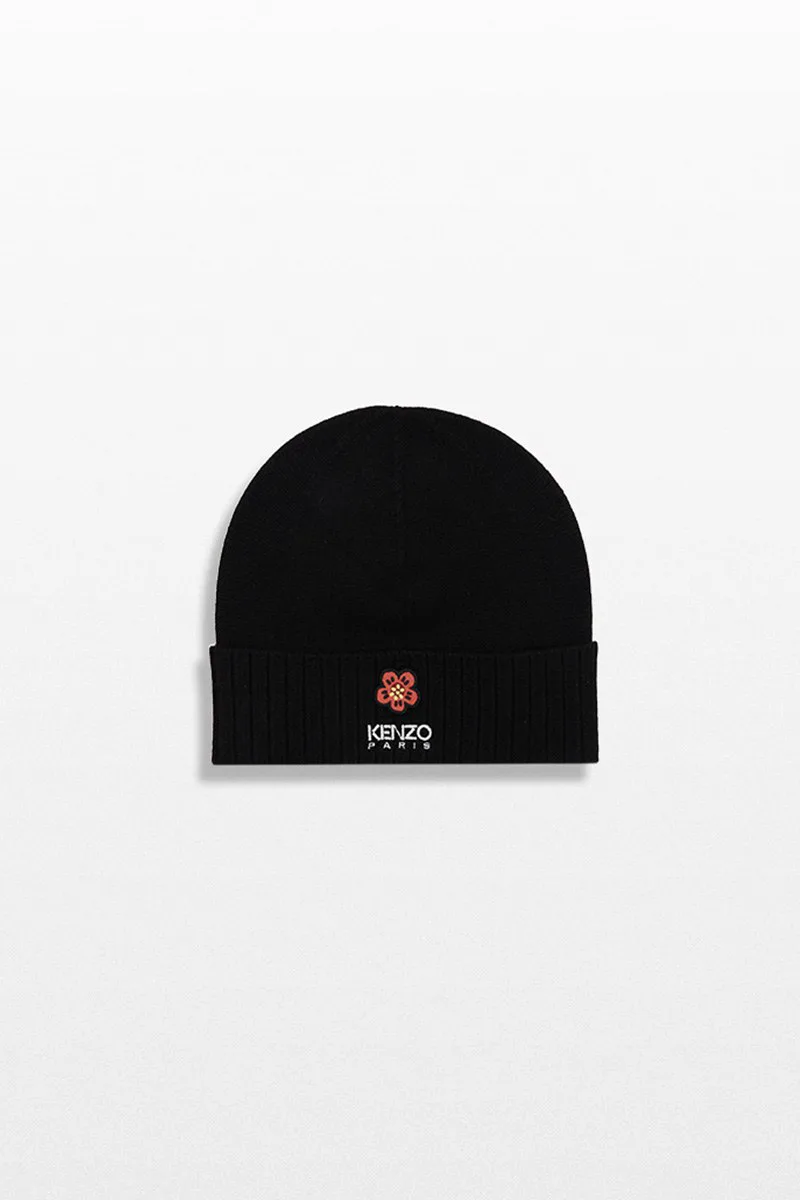 KENZO Ανδρικό Μαύρο Flower Wool Beanie