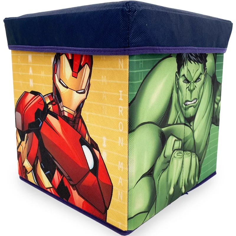 Παιδικό Σκαμπό Με Αποθηκευτικό Χώρο 30x30 Dimcol Avengers 11 Blue
