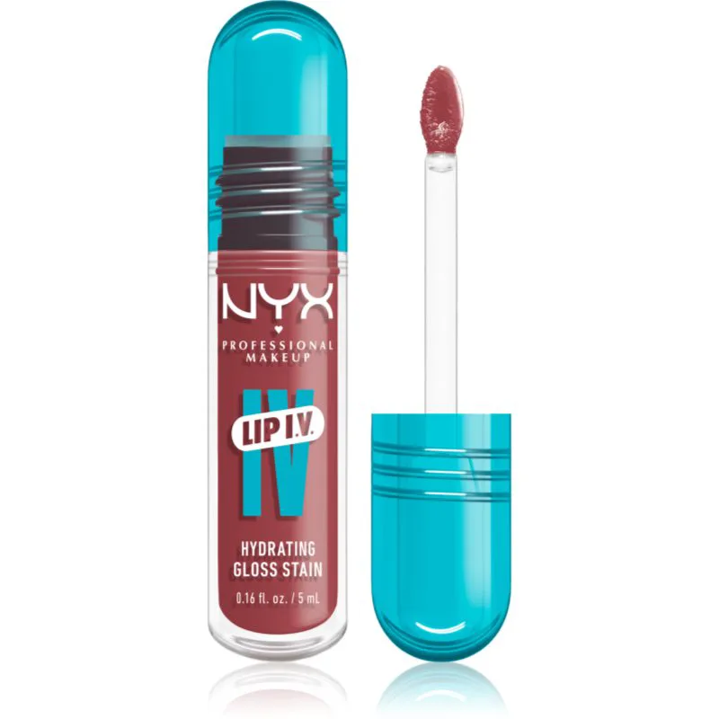 NYX Professional Makeup Lip IV λιπ γκλος μακράς διαρκείας με ενυδατικό αποτέλεσμα απόχρωση Petal Pourin' 5 ml